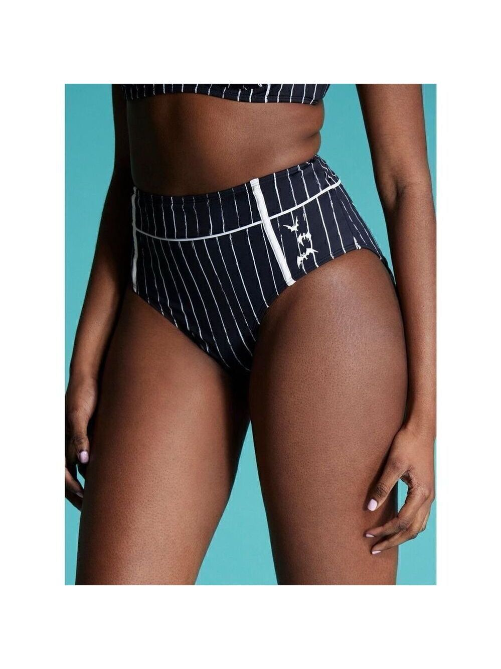 The Nightmare Before Christmas Jack Pinstripe Swim Bottoms (Med)
